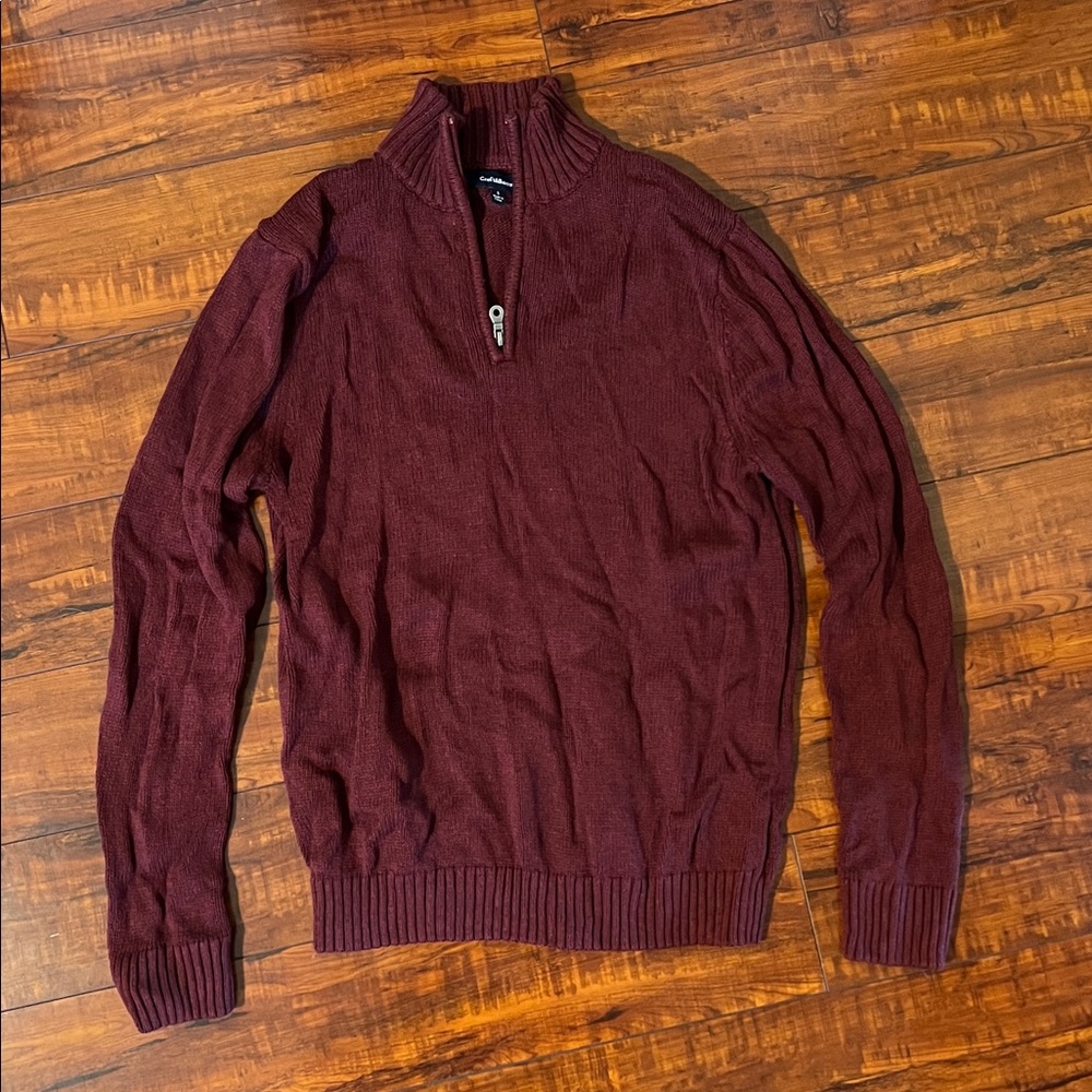 Croft & Barrow Maroon Knit Pullover | Size S